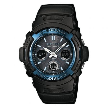 Casio G-Shock Trend AWG-M100A-1AER Negro y Azul